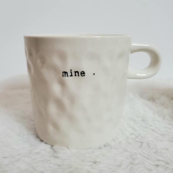 BLOOMINGVILLE Mine & Yours Bubbly Dimple Stoneware Coffee Cup Mugs Set of 2 - Picture 4 of 15